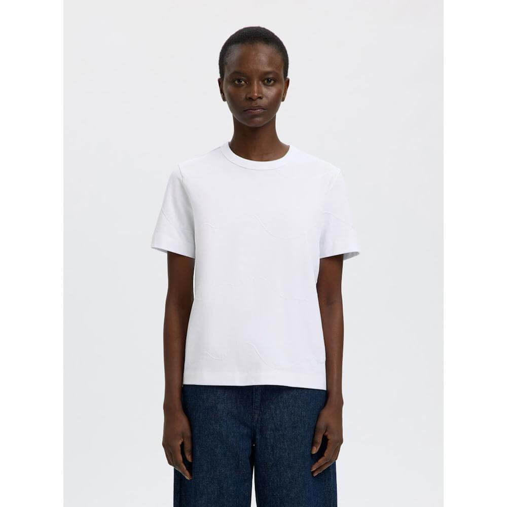 Selected Mila Embroidery Tee